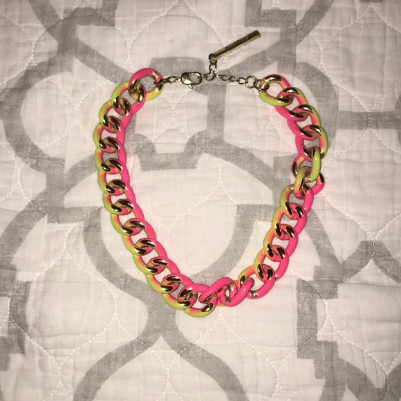 BCBGeneration Jewelry - BCBGeneration two tone neon chain necklace